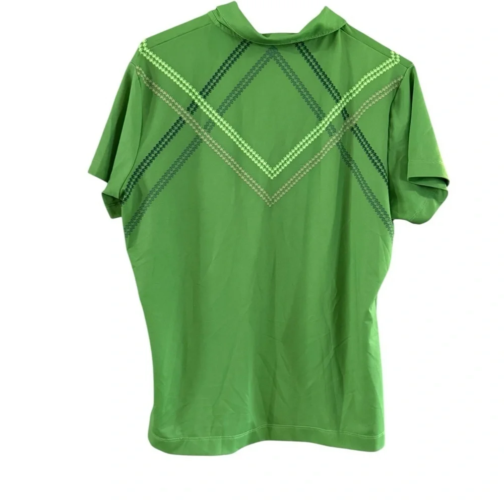 Nike Green Polo Short Sleeve Fitted Top
